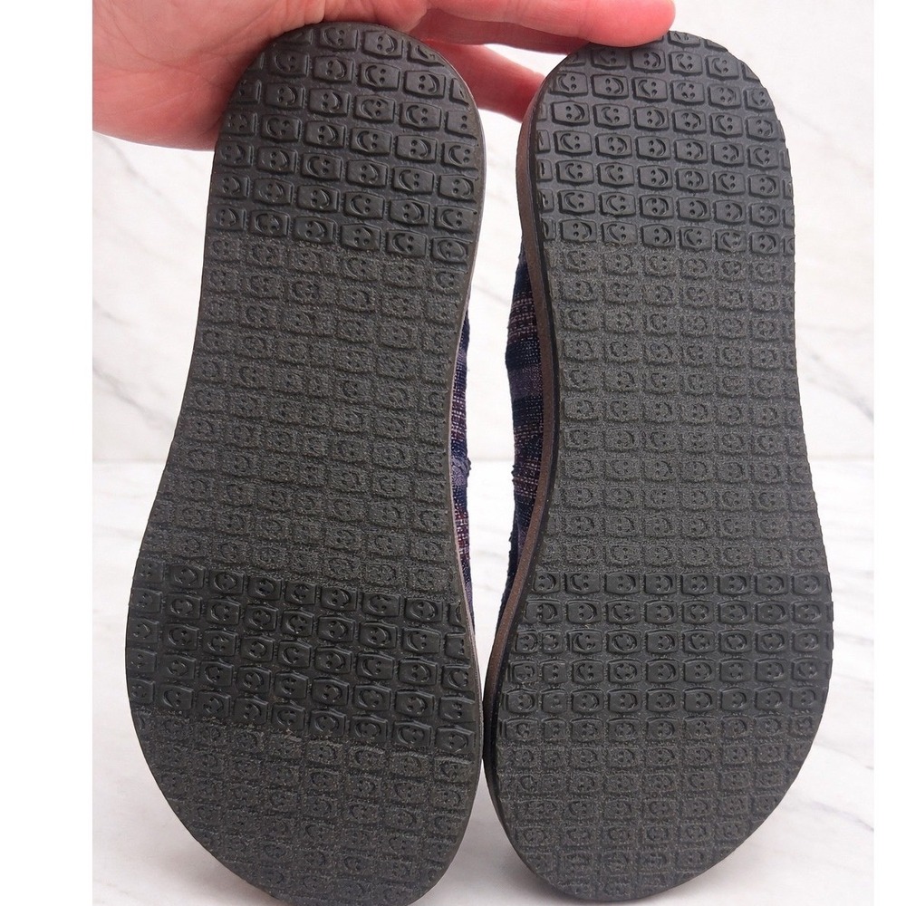 Sanuk Sidewalk Surfer Blanket Youth Boys Size 2 Slip On Shoes Striped 1138850 - Picture 4 of 4